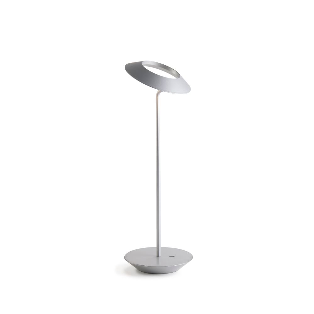 Koncept Lighting RYO-SW-SIL-SIL-DSK Royyo LED Desk Lamp, Silver body, Silver base plate
